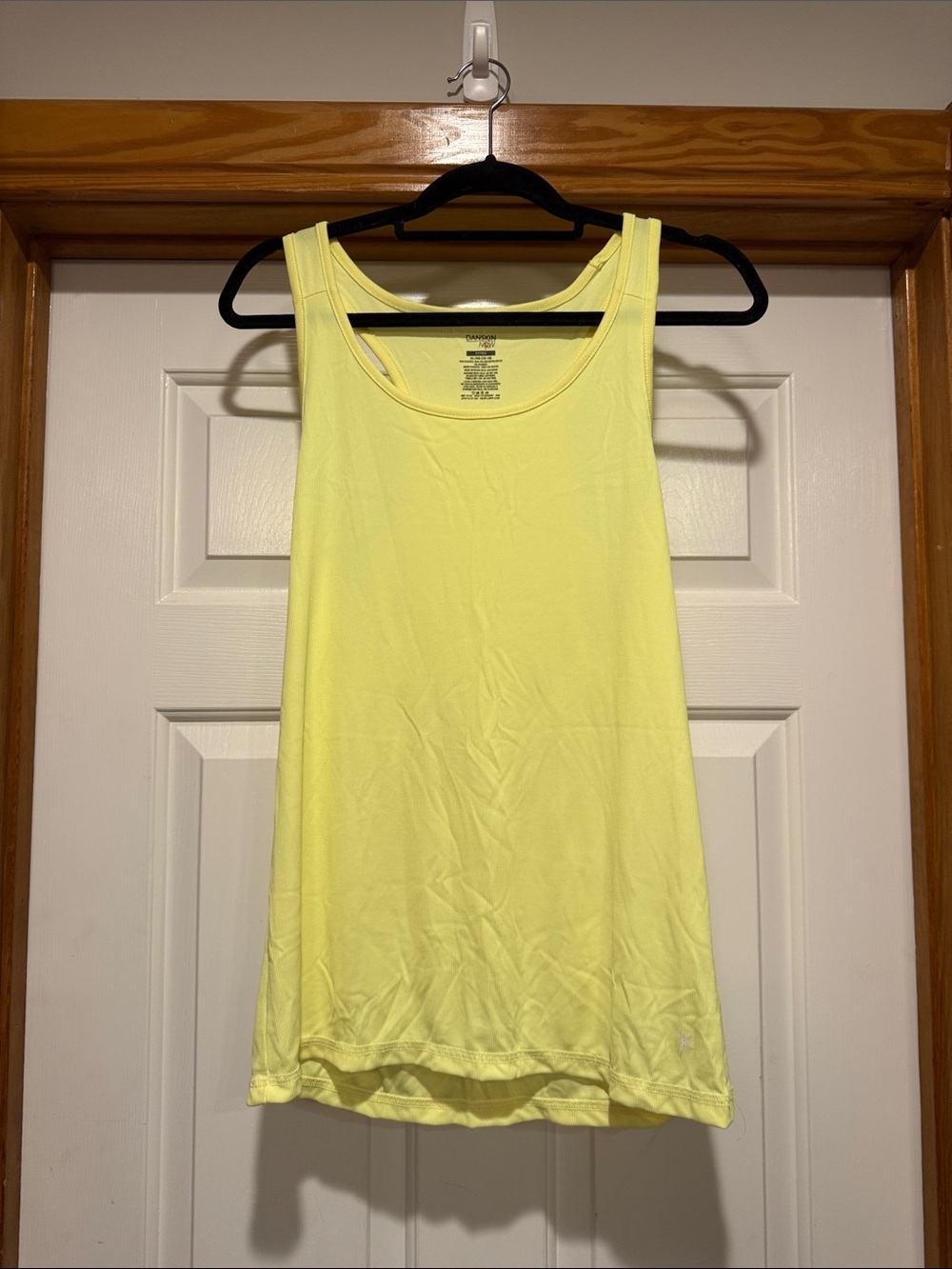Danskin Now Lemon Yellow Scoop Neck Tank